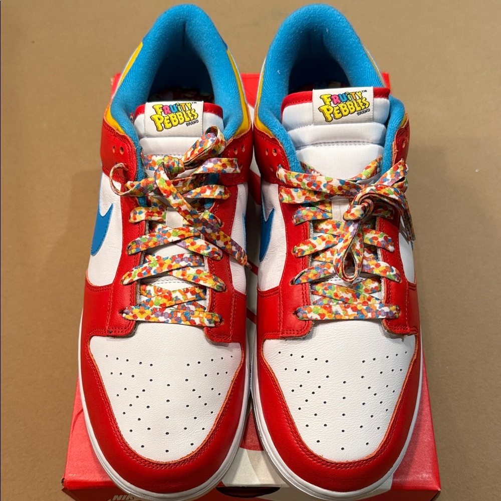 Nike Kids Red and Blue Sneakers